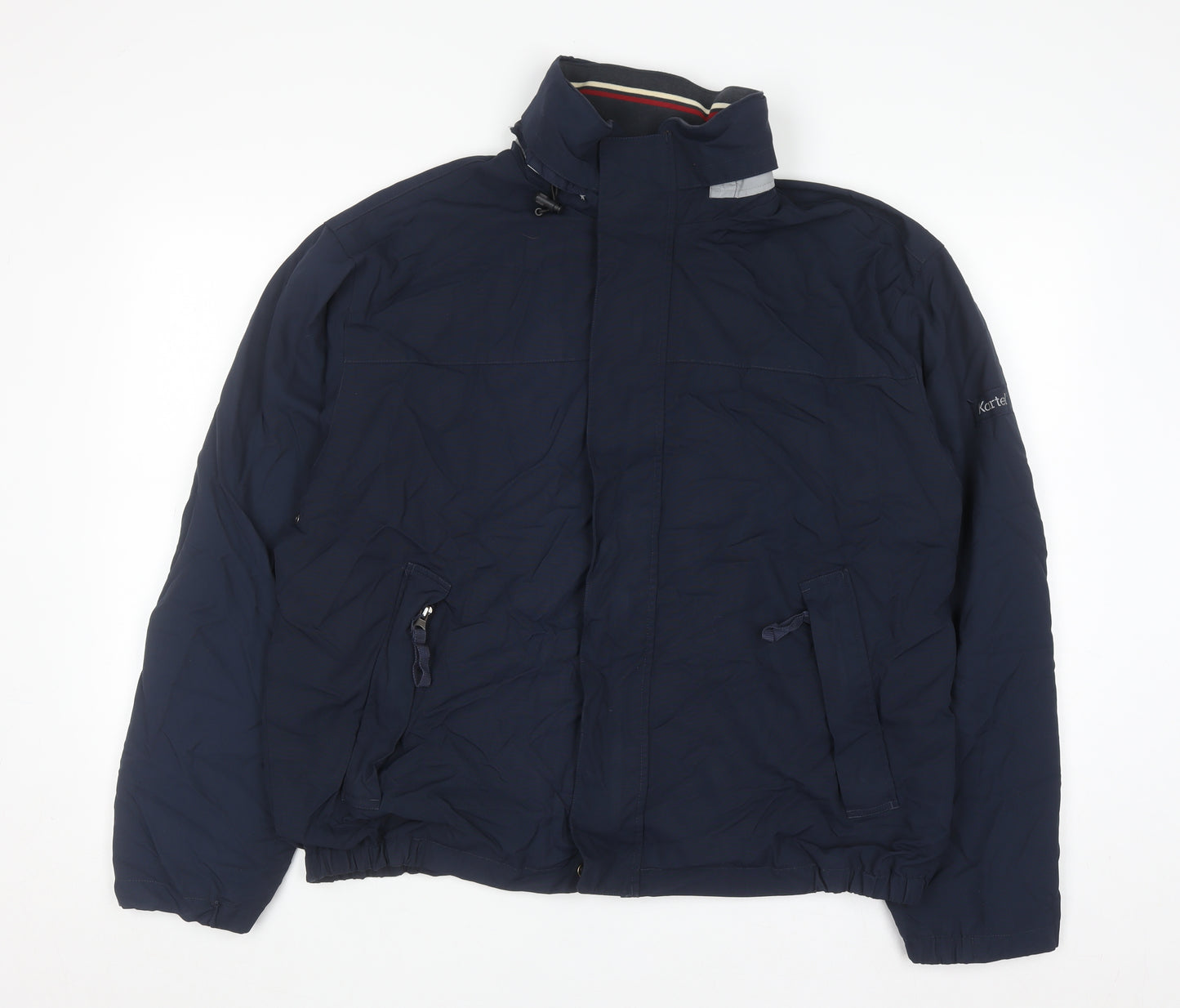 Kartel Men's Blue Windbreaker Jacket L Lightweight Casual Outerwear