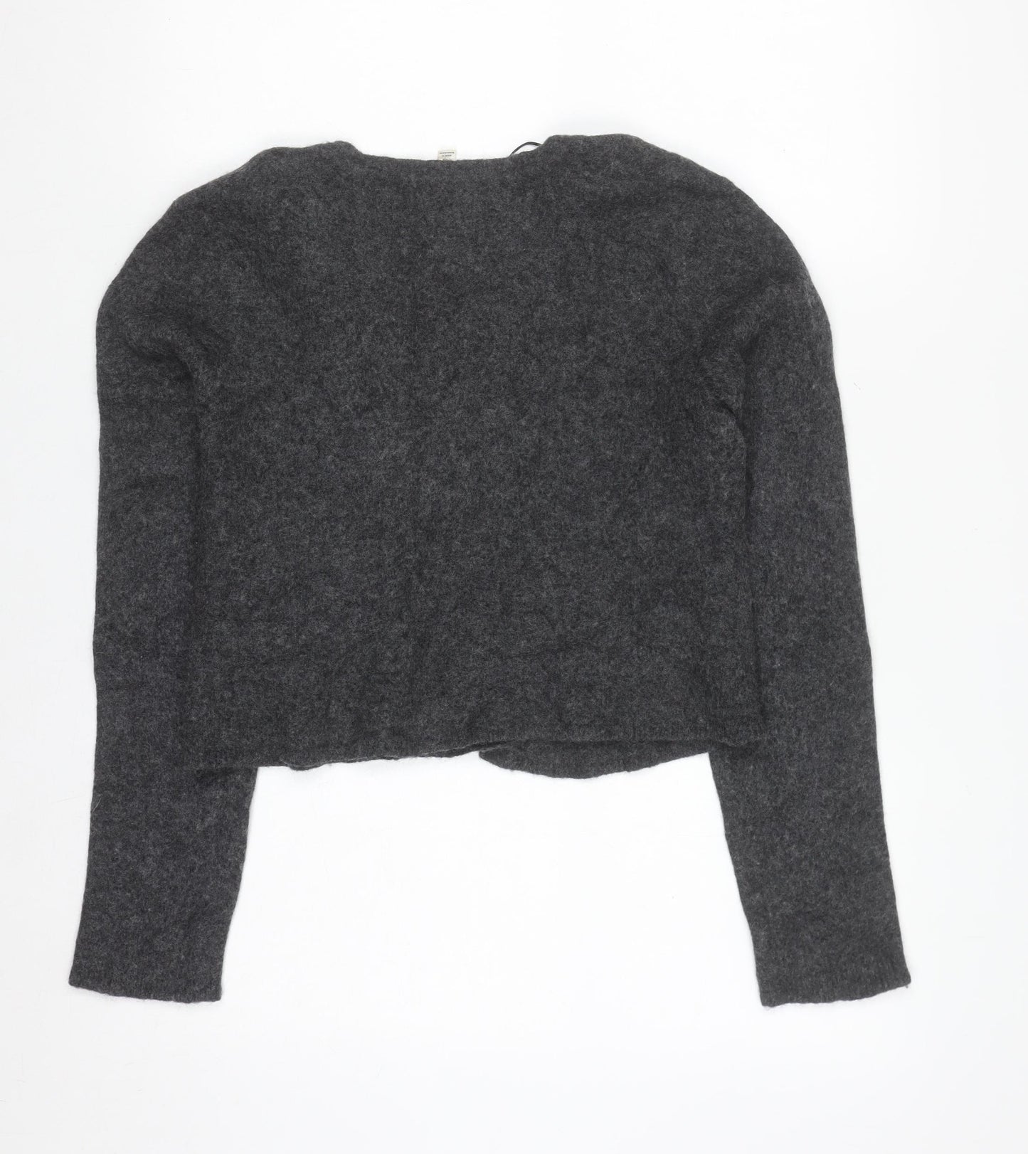 Seasalt Cornwall Women's Grey Alpaca Wool Open Cardigan UK 12