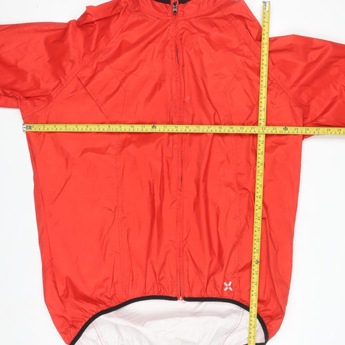 B'Twin Men's Red 2XL Windbreaker Cycling Jacket Lightweight