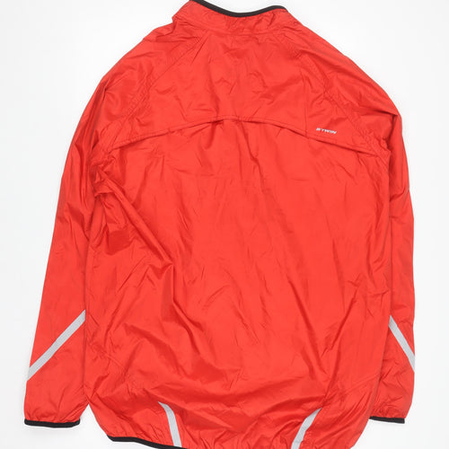 B'Twin Men's Red 2XL Windbreaker Cycling Jacket Lightweight