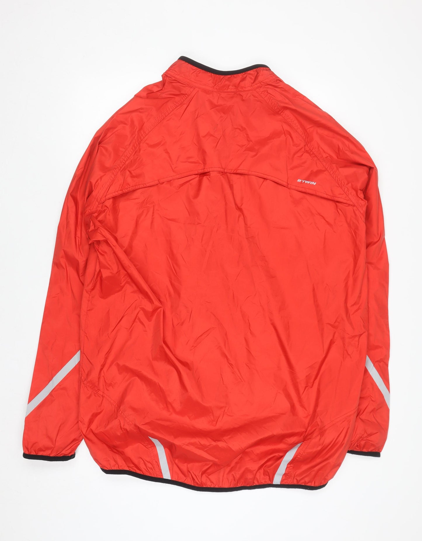 B'Twin Men's Red 2XL Windbreaker Cycling Jacket Lightweight