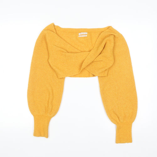 Urban Outfitters Women’s Yellow Knit Shrug Jumper XS