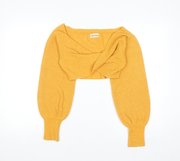 Urban Outfitters Women’s Yellow Knit Shrug Jumper XS