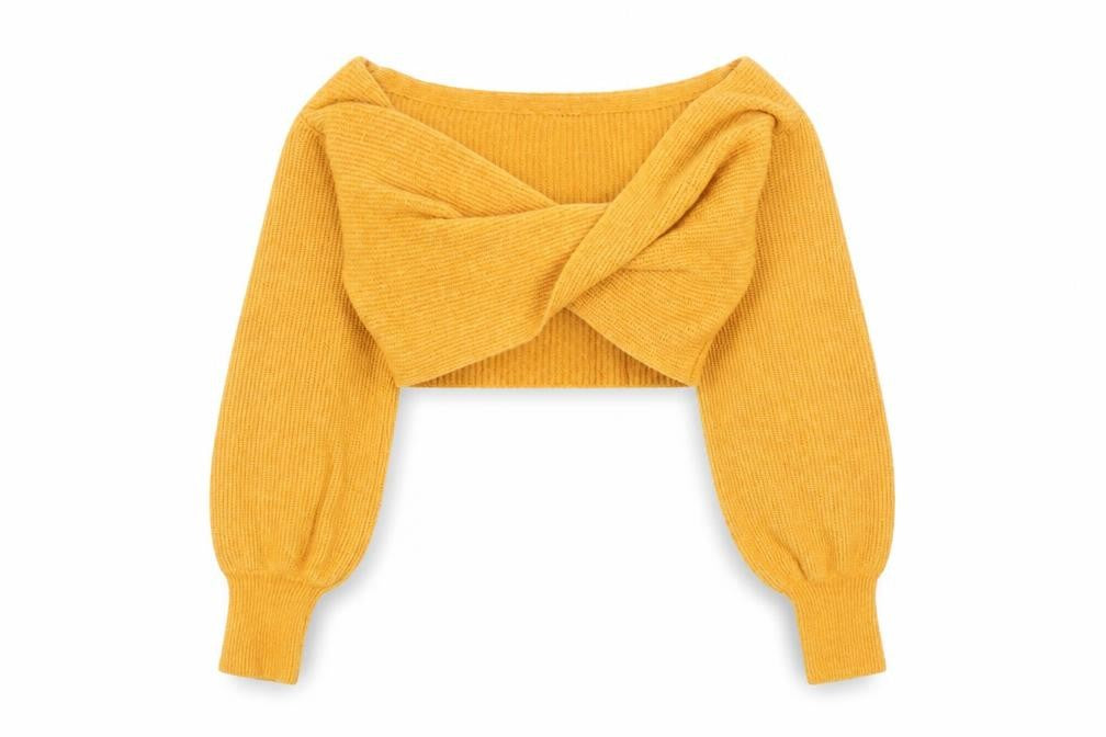 Urban Outfitters Women’s Yellow Knit Shrug Jumper XS
