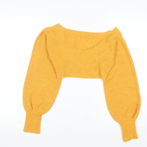 Urban Outfitters Women’s Yellow Knit Shrug Jumper XS