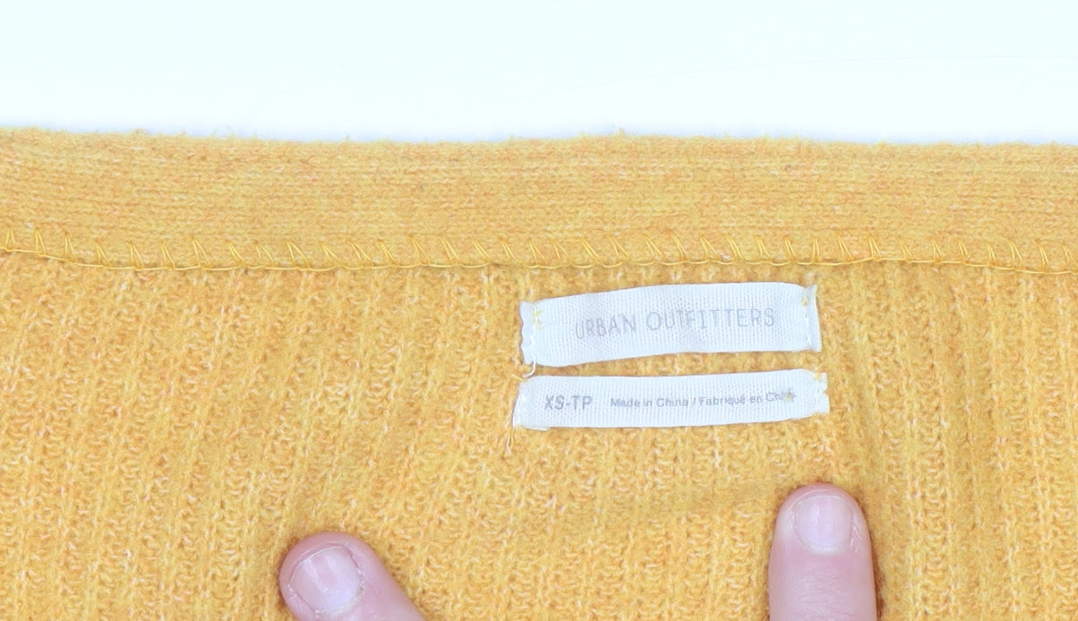 Urban Outfitters Women’s Yellow Knit Shrug Jumper XS