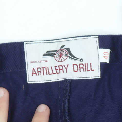 Artillery Drill Men's Blue Cotton Dungarees Size 40 Workwear