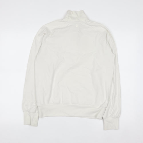 Sweaty Betty Women's White 1/2 Zip Pullover Sweatshirt Size 10