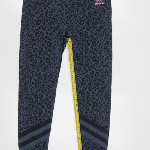 Next Elements Blue Leopard Print Loungewear Tracksuit Set L