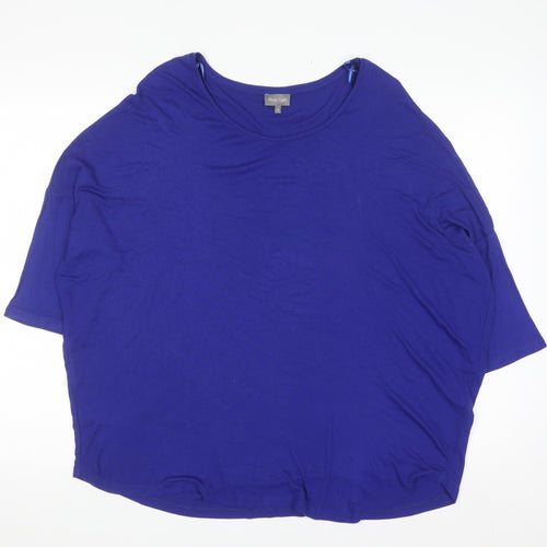 Phase Eight Women Blue Jersey Relaxed T-Shirt Size 16