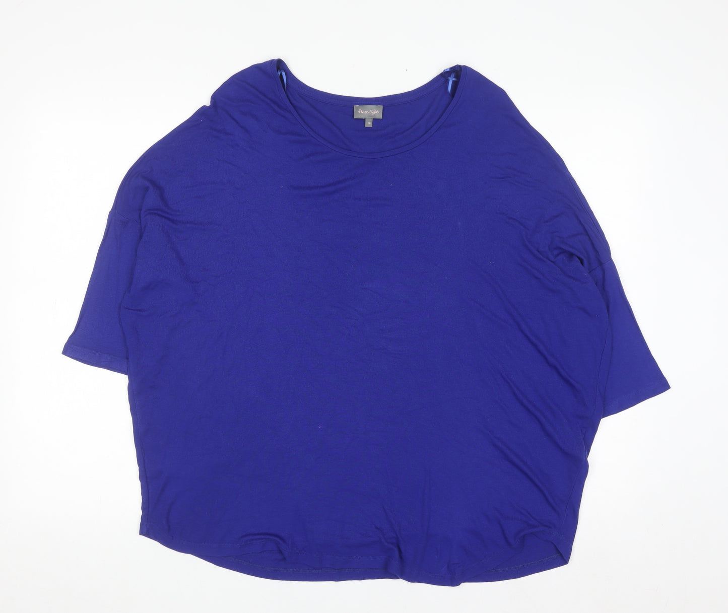 Phase Eight Women Blue Jersey Relaxed T-Shirt Size 16