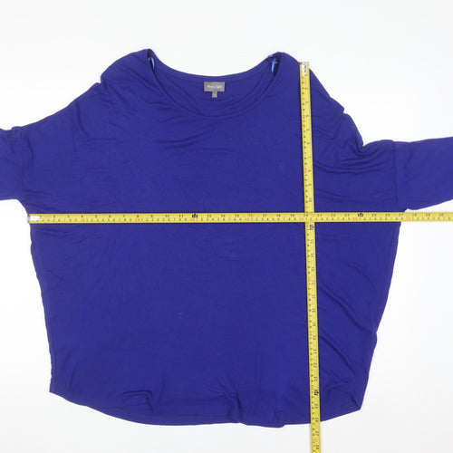 Phase Eight Women Blue Jersey Relaxed T-Shirt Size 16