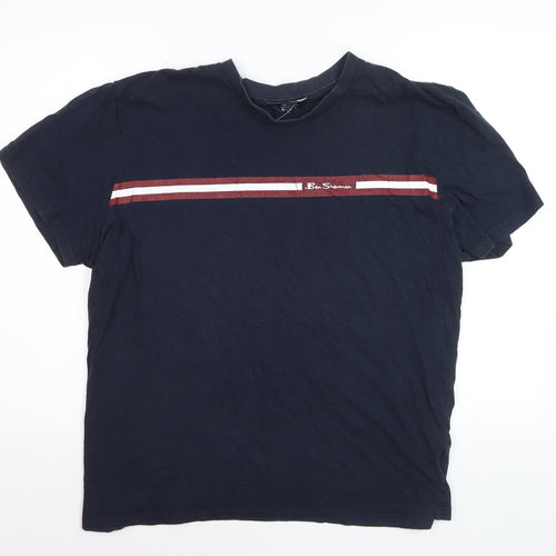 Ben Sherman Men's Dark Navy XL Cotton Graphic T-Shirt