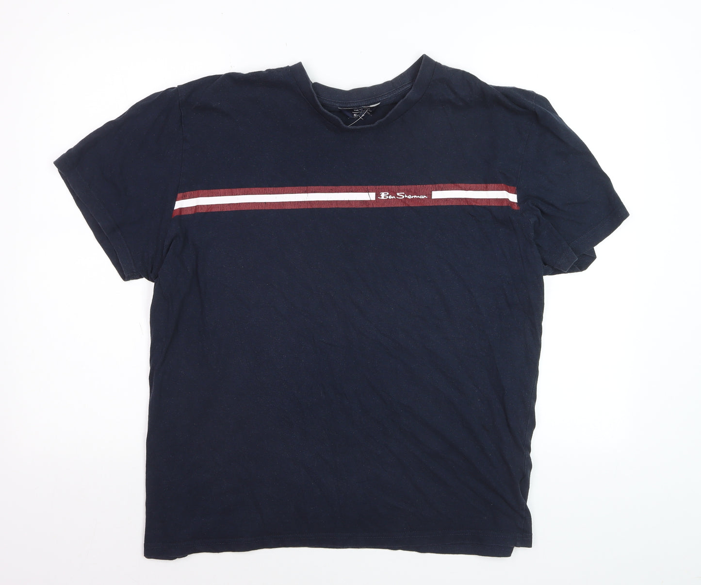Ben Sherman Men's Dark Navy XL Cotton Graphic T-Shirt