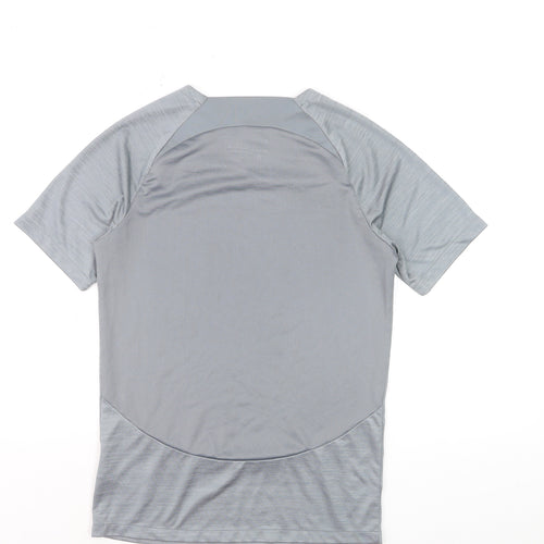Nike Boys Grey Dri-FIT Short Sleeve Athletic Pullover T-Shirt S