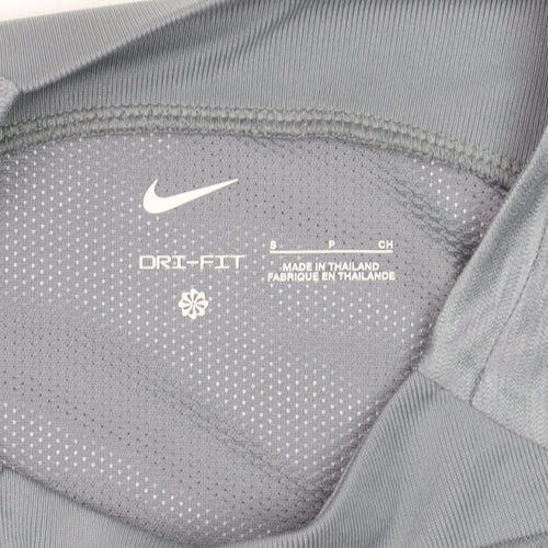 Nike Boys Grey Dri-FIT Short Sleeve Athletic Pullover T-Shirt S