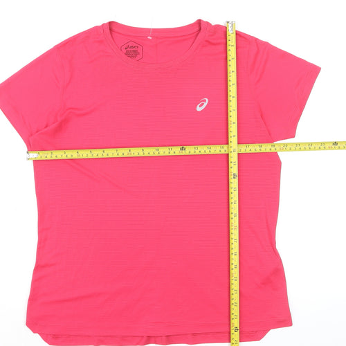 ASICS Women's Pink M Lightweight Running T-Shirt