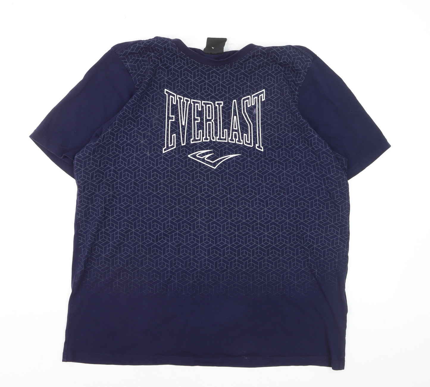 Everlast Men's Blue Graphic Print Crew Neck Cotton T-Shirt XL
