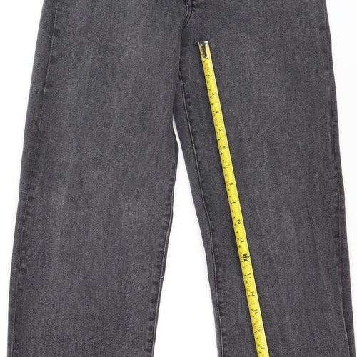 Levi's Women's Grey Ribcage Straight High Rise Jeans Size 26