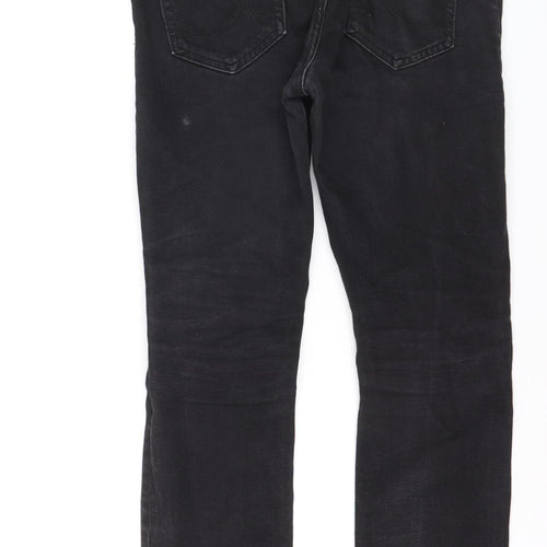 LTB Mens Black Slim Straight Jeans W34 L32 Stretch Denim