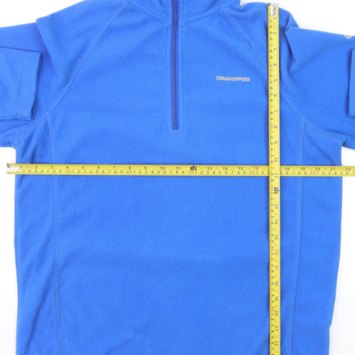 Craghoppers Men's Blue Fleece 1/4 Zip Pullover Sweatshirt M