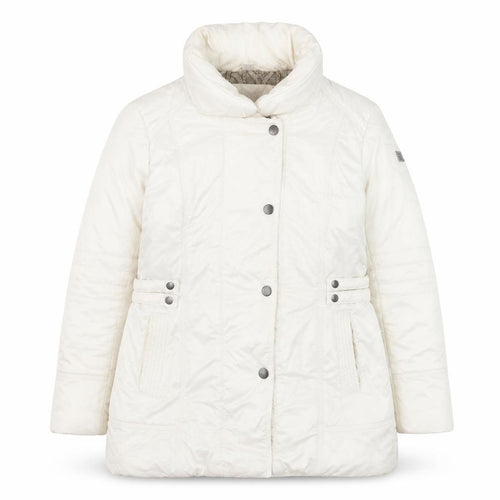 Wega Fashion Women's Ivory Puffer Jacket Size 14 Winter Coat