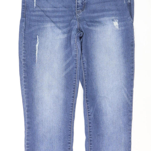 Democracy Womens Blue Size 10 Mid Rise Skinny Stretch Jeans
