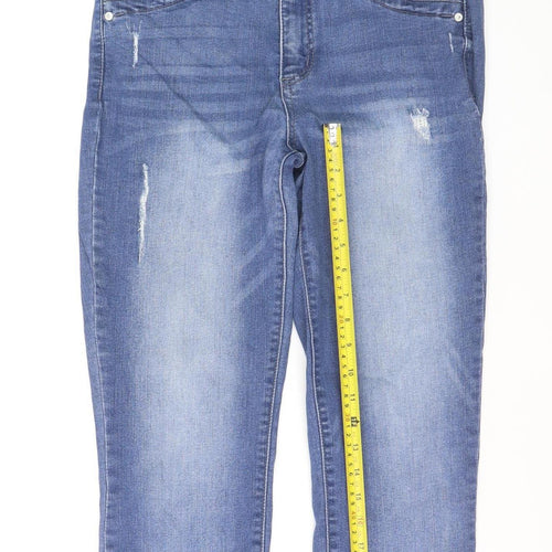 Democracy Womens Blue Size 10 Mid Rise Skinny Stretch Jeans