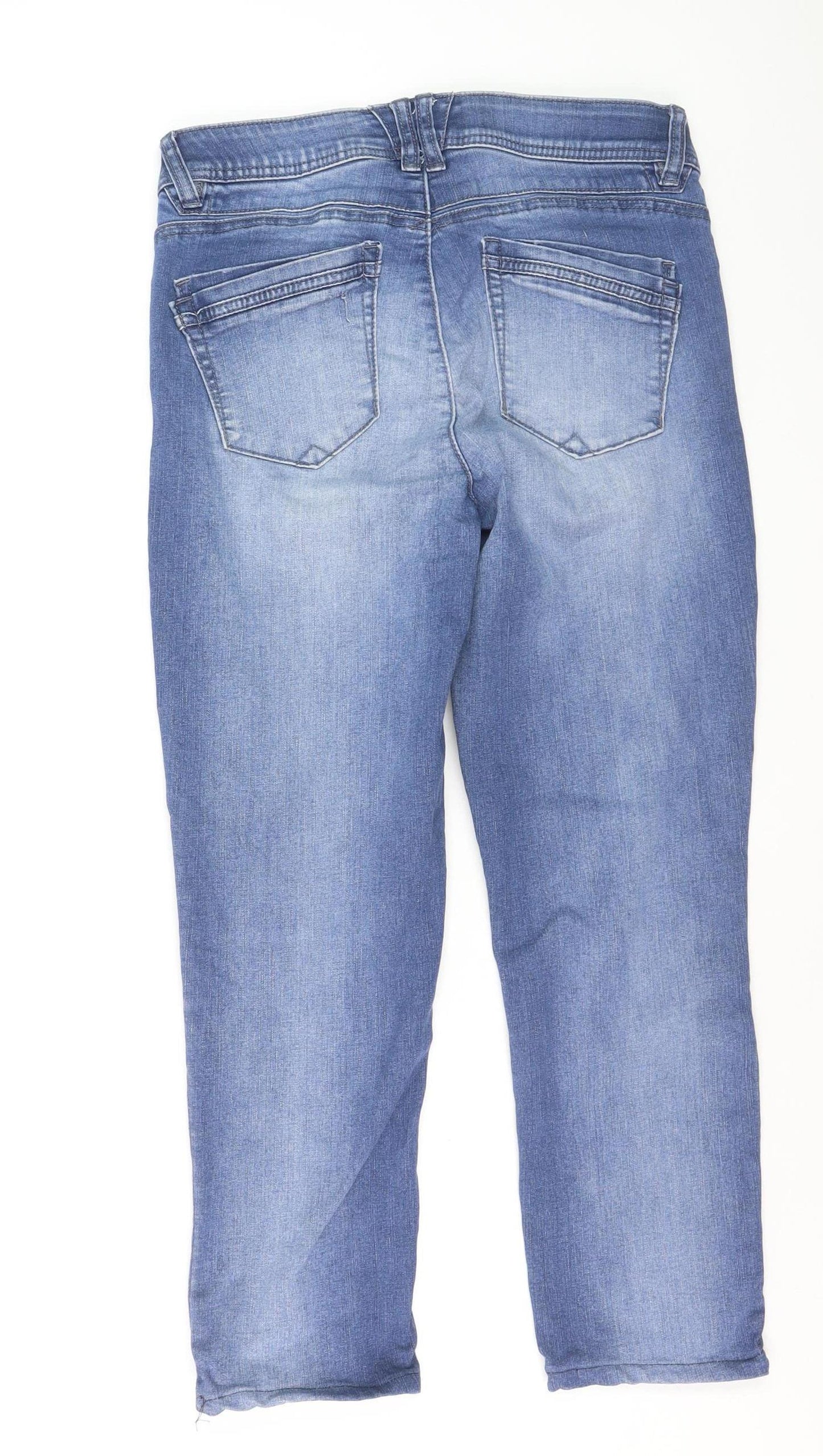 Democracy Womens Blue Size 10 Mid Rise Skinny Stretch Jeans