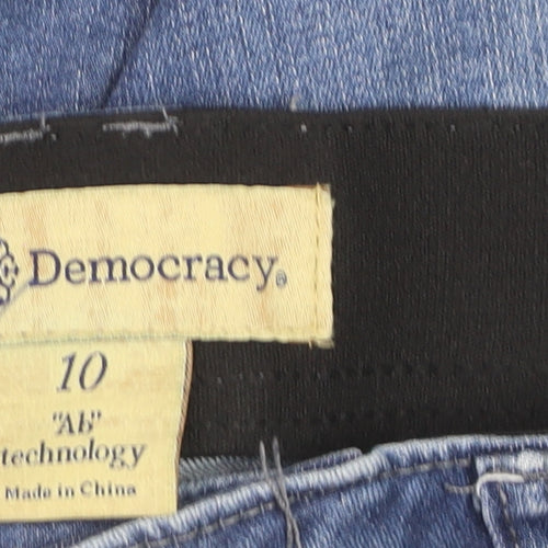 Democracy Womens Blue Size 10 Mid Rise Skinny Stretch Jeans
