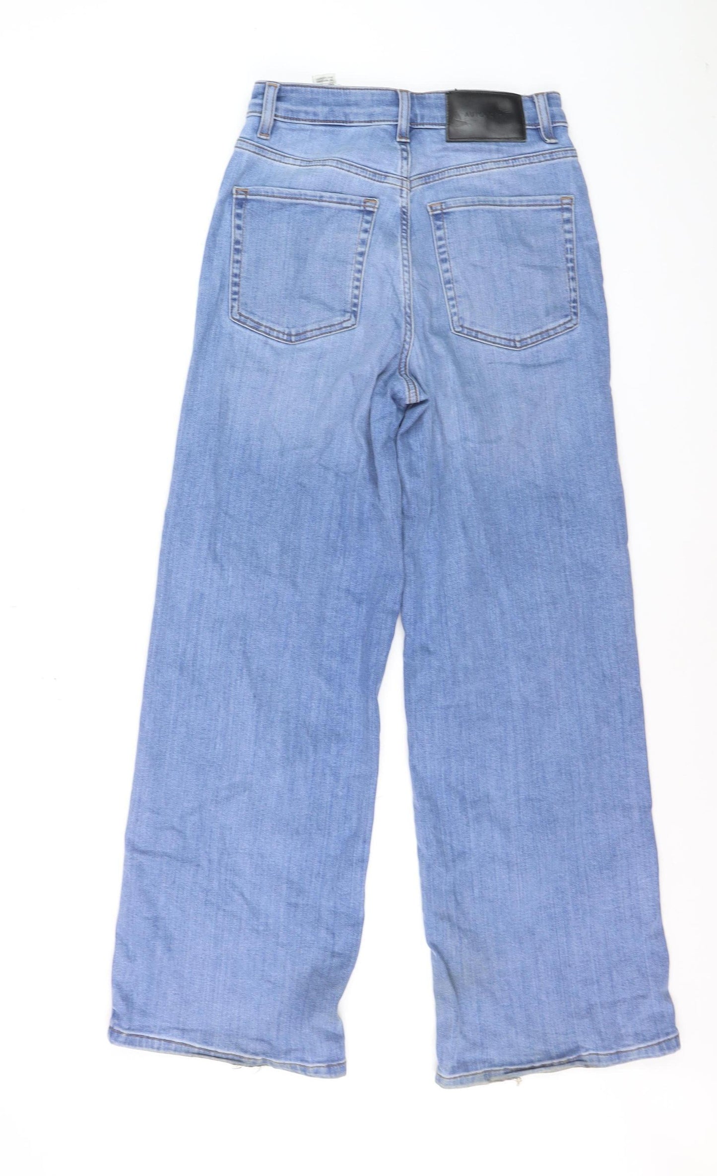 Marks and Spencer Women's Blue Wide-Leg Jeans Size 8 Short