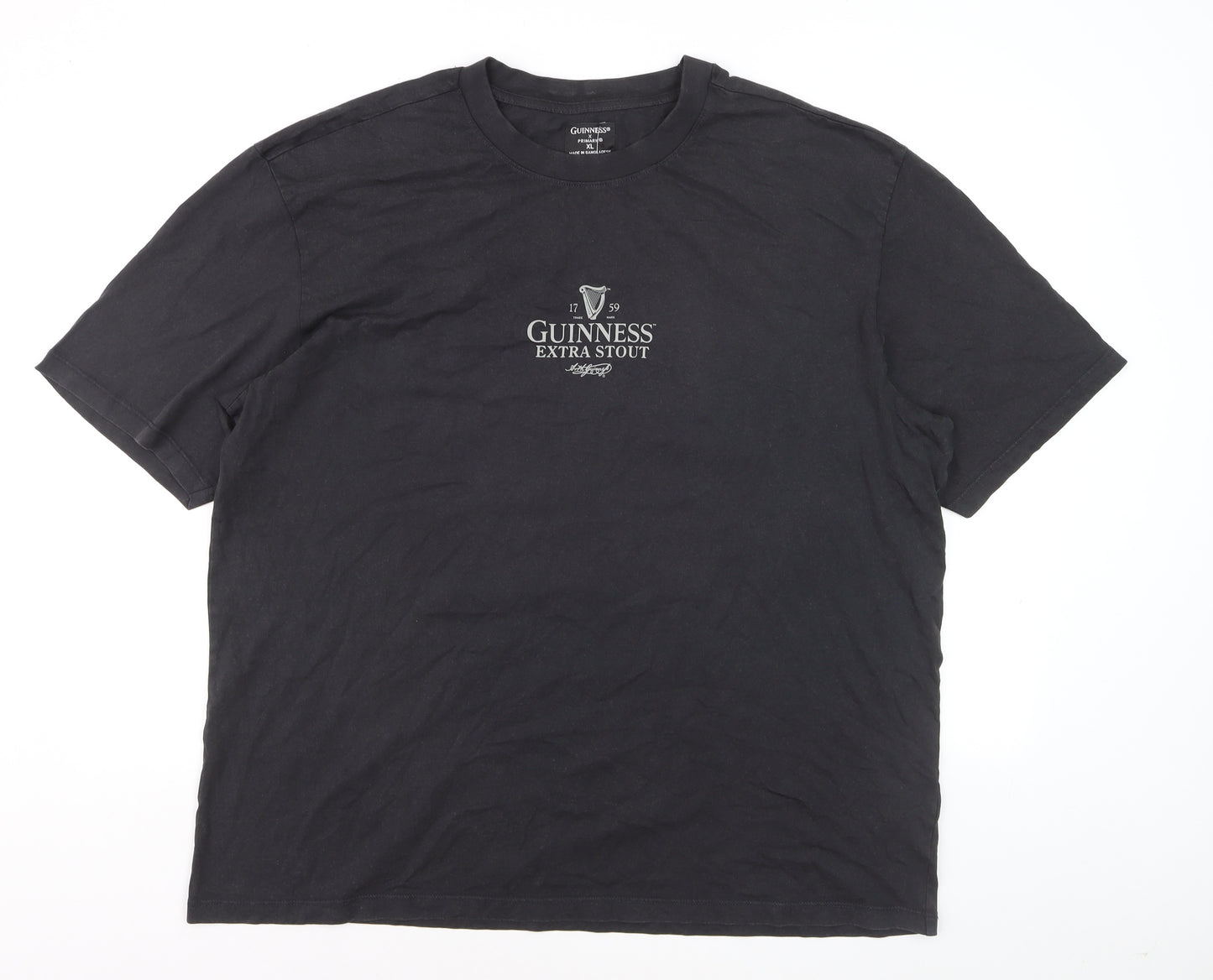Primark x Guinness Men's Black XL Graphic Beer T-Shirt
