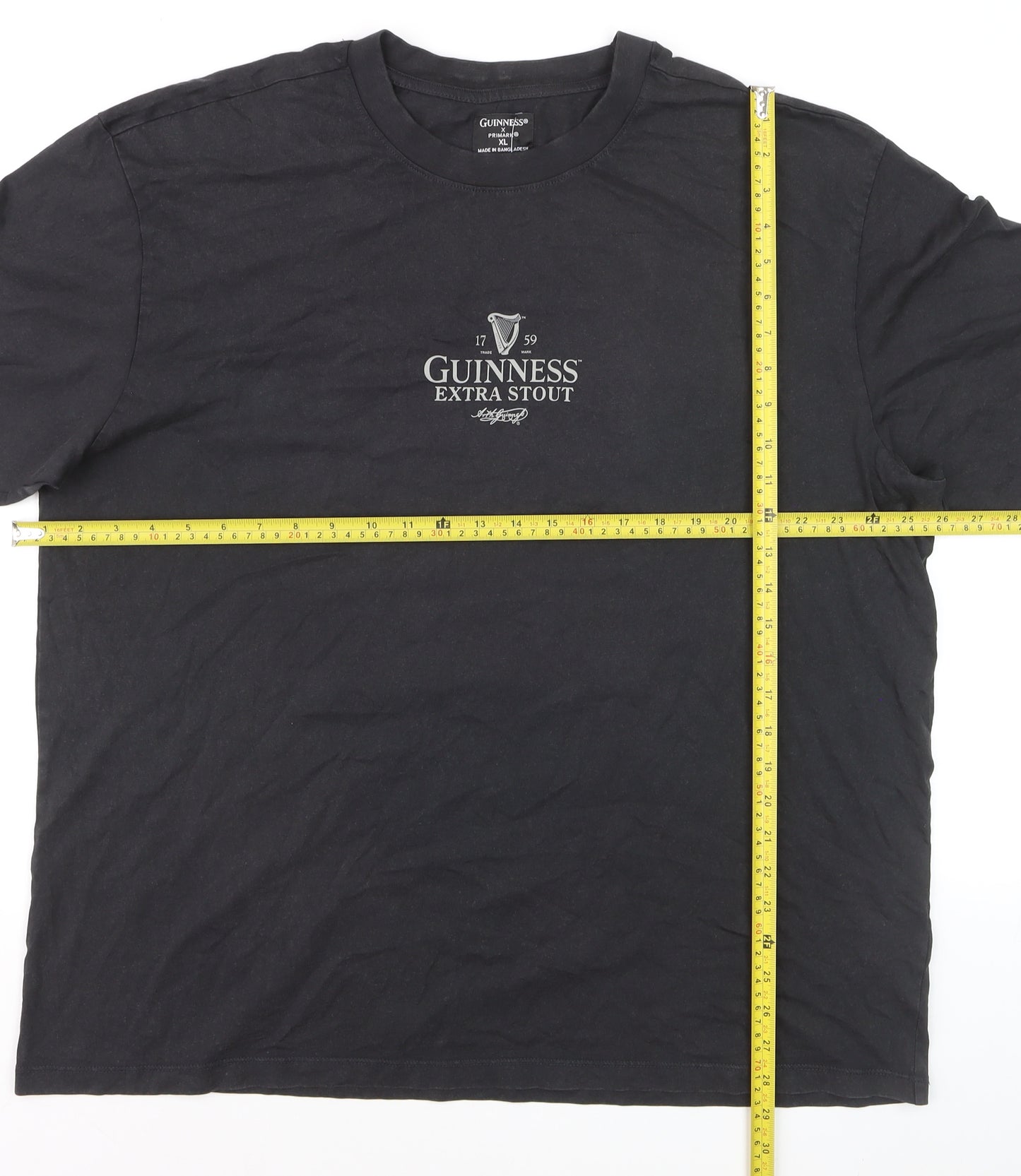 Primark x Guinness Men's Black XL Graphic Beer T-Shirt