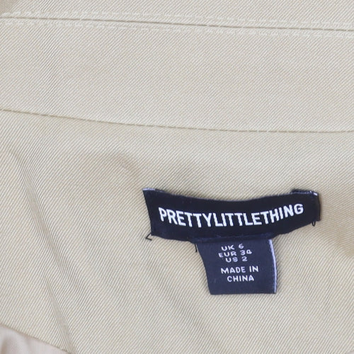 PrettyLittleThing Women’s Beige Regular Fit Single-Breasted Blazer UK 6