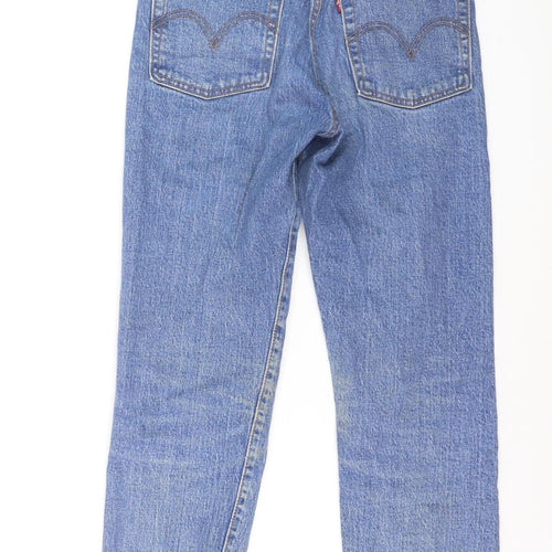 Levi's Women's Blue Wedgie Straight High Rise Jeans Size 24