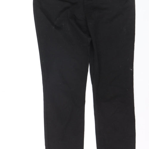 Wallis Women Black Size 12 Skinny Stretch Zip Jeans