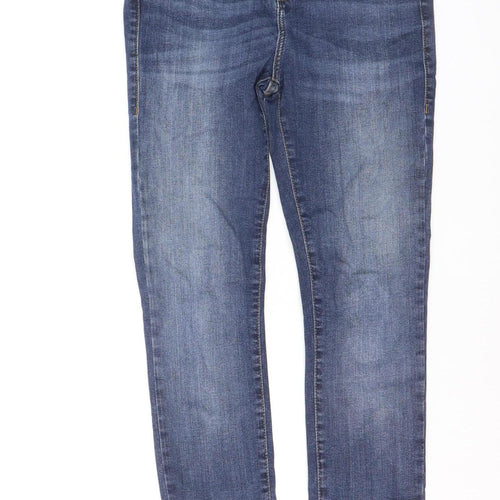 River Island Womens Blue Size 10 Skinny Distressed Stretch Jeans