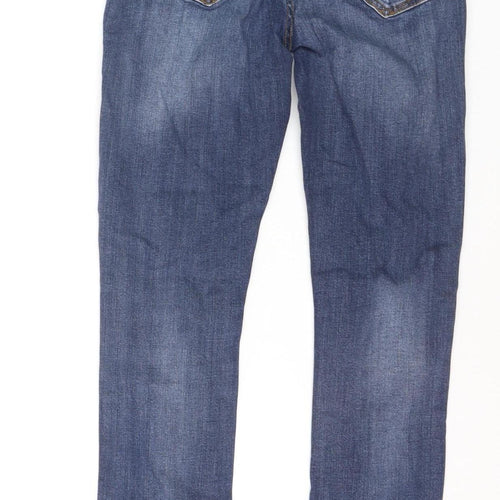 River Island Womens Blue Size 10 Skinny Distressed Stretch Jeans