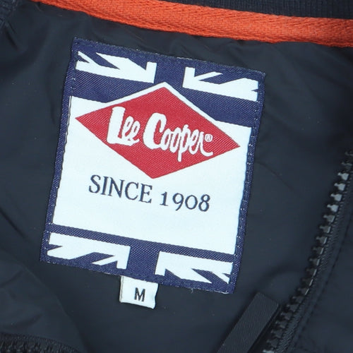 Lee Cooper Men's Black Quilted Bomber Jacket M
