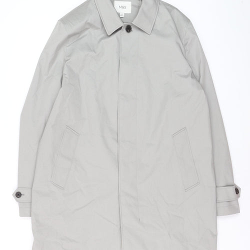 Marks and Spencer Women’s Grey Long Trench Coat Size L