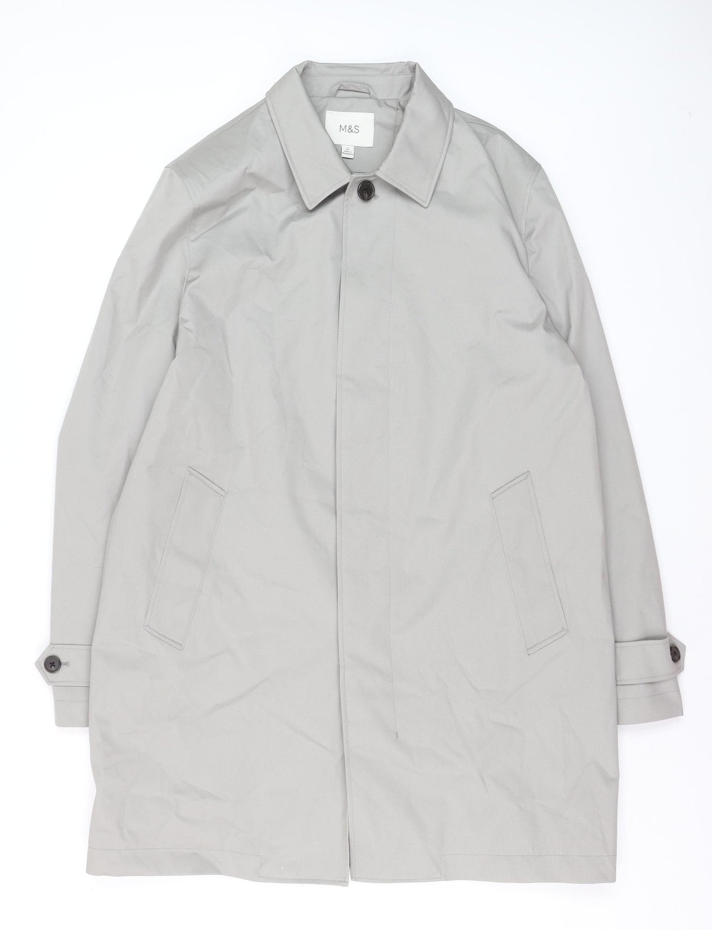 Marks and Spencer Women’s Grey Long Trench Coat Size L