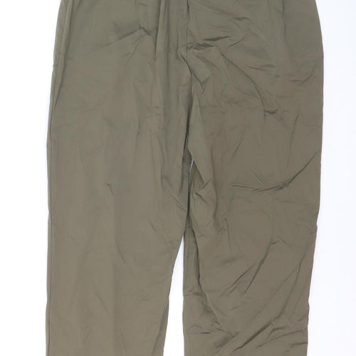 Primark Women’s Green Cargo Trousers M Elastic Waist Drawstring Lightweight