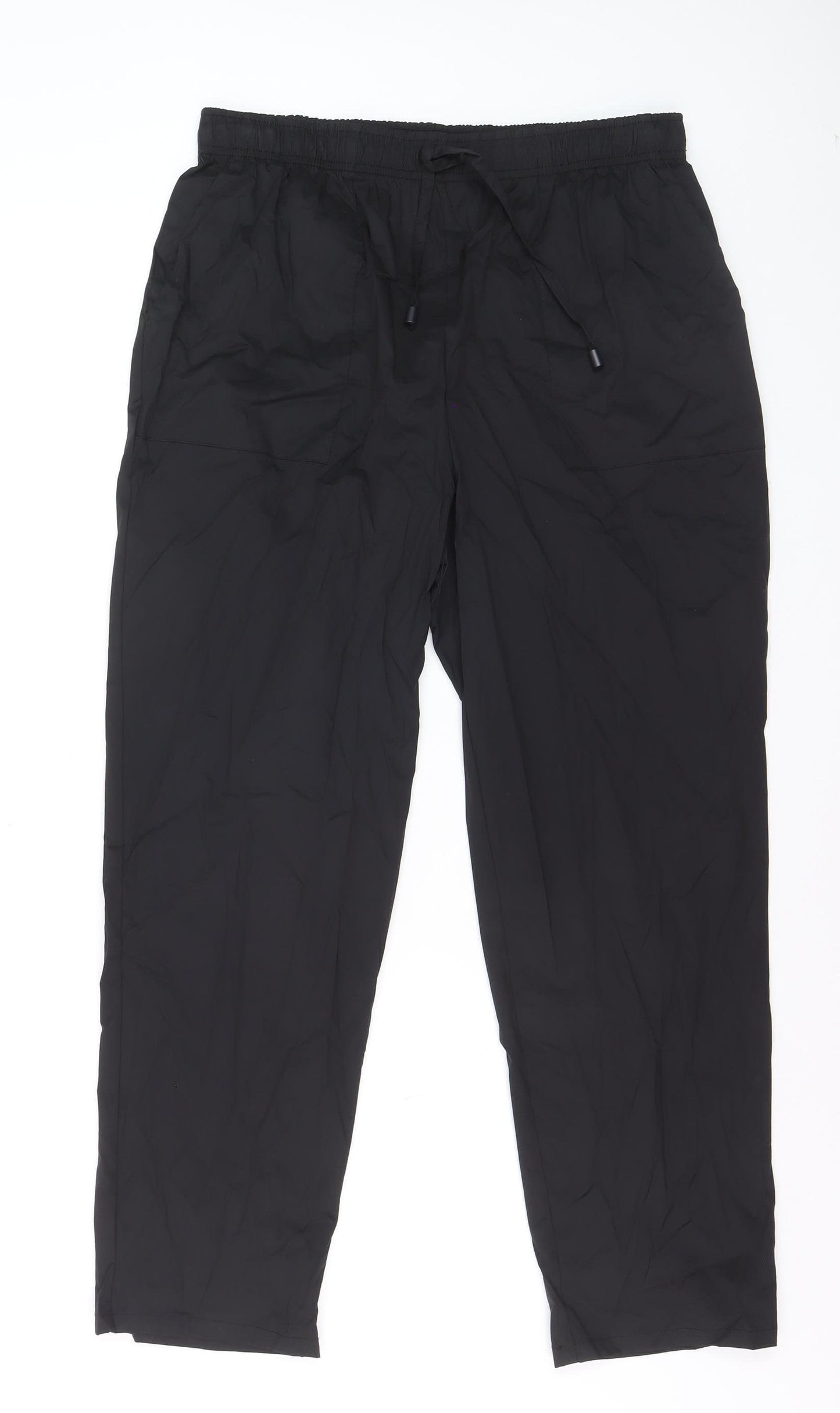 Primark Women Black Jogger Trousers M Lightweight Casual