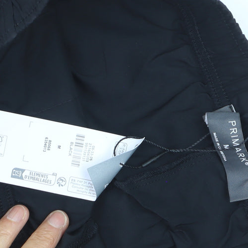 Primark Women Black Jogger Trousers M Lightweight Casual
