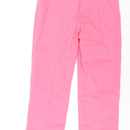 Dunnes Women’s Pink Cropped Slim Fit Stretch Trousers Size S