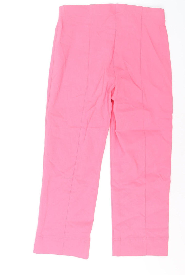 Dunnes Women’s Pink Cropped Slim Fit Stretch Trousers Size S