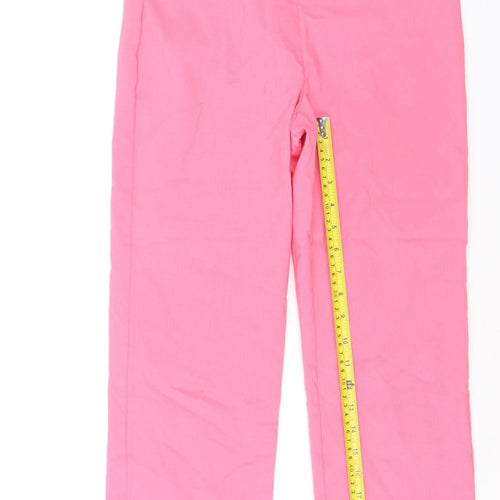 Dunnes Women’s Pink Cropped Slim Fit Stretch Trousers Size S