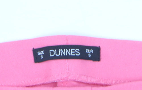 Dunnes Women’s Pink Cropped Slim Fit Stretch Trousers Size S