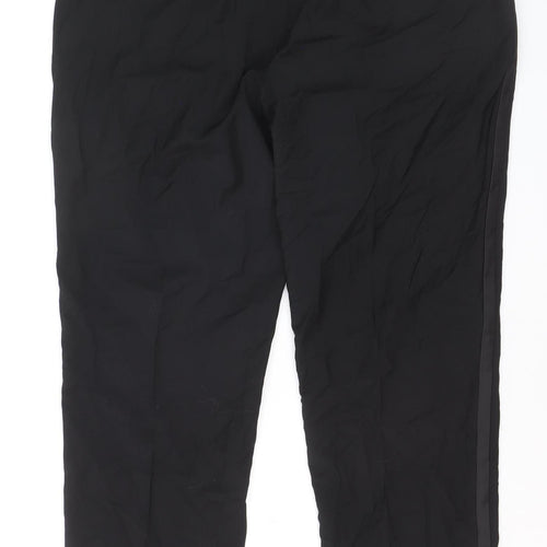 Marks and Spencer Autograph Black Wool Blend Tailored Women's Trousers 38in Waist
