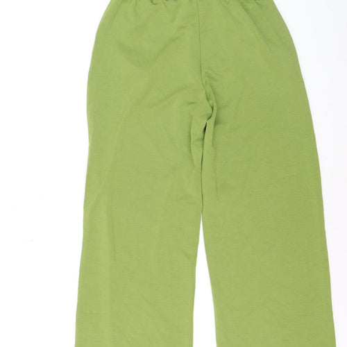Soya Concept Women’s Green Wide-Leg Trousers Size M Cotton Blend